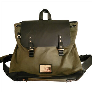 Gaston Luga Pråper Laptop Backpack Olive Green Black